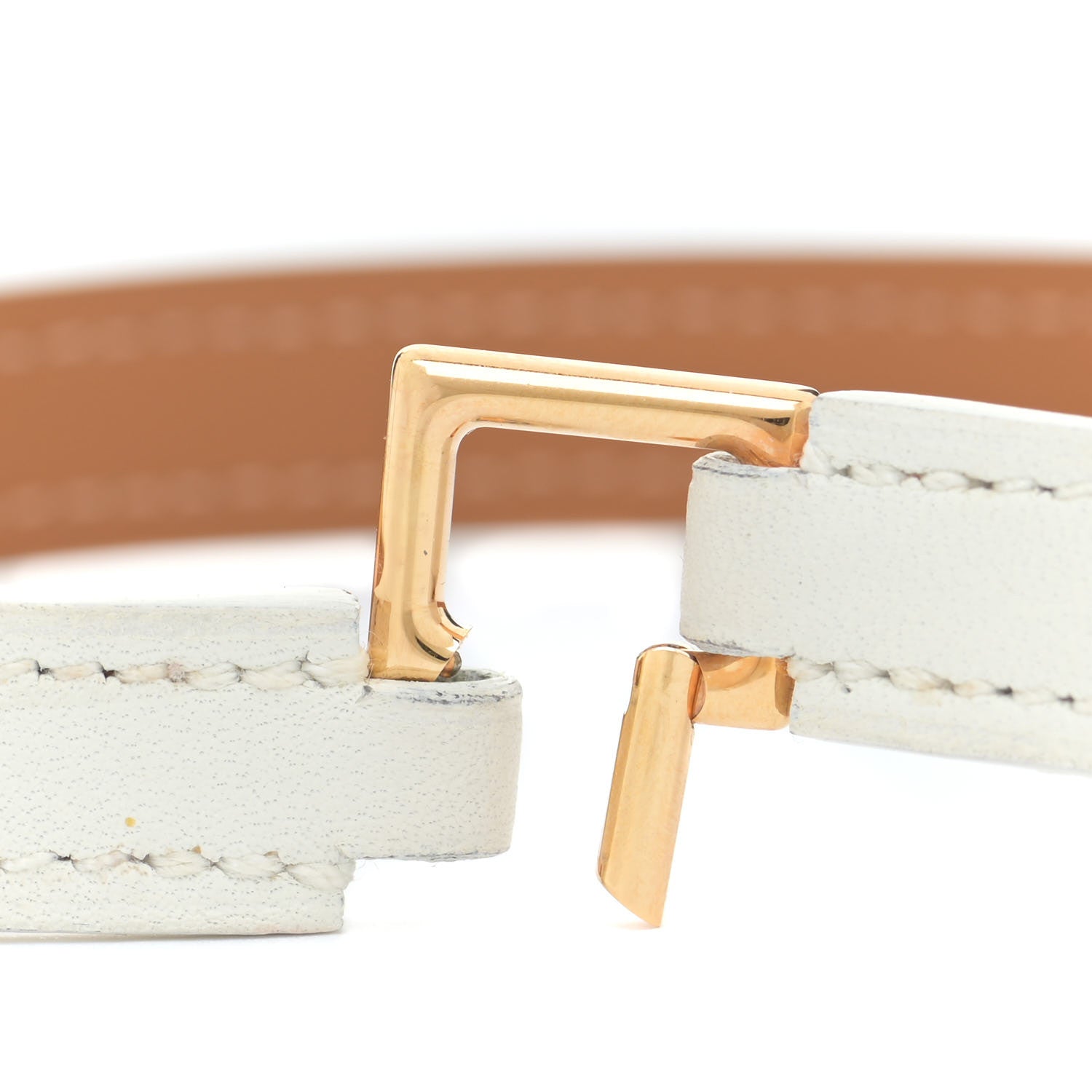 Hermes Swift Rivale Double Tour Bracelet T2 White 7 of 8