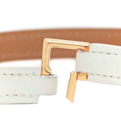 Hermes Swift Rivale Double Tour Bracelet T2 White 7 of 8