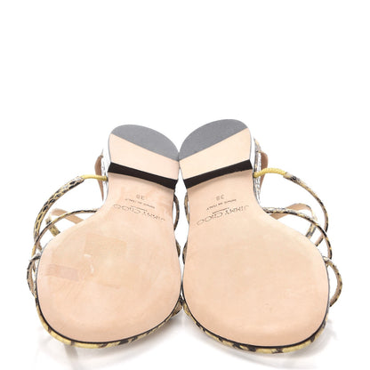 Jimmy Choo Elaphe Dory Gladiator Flat Sandals 38 7 of 9