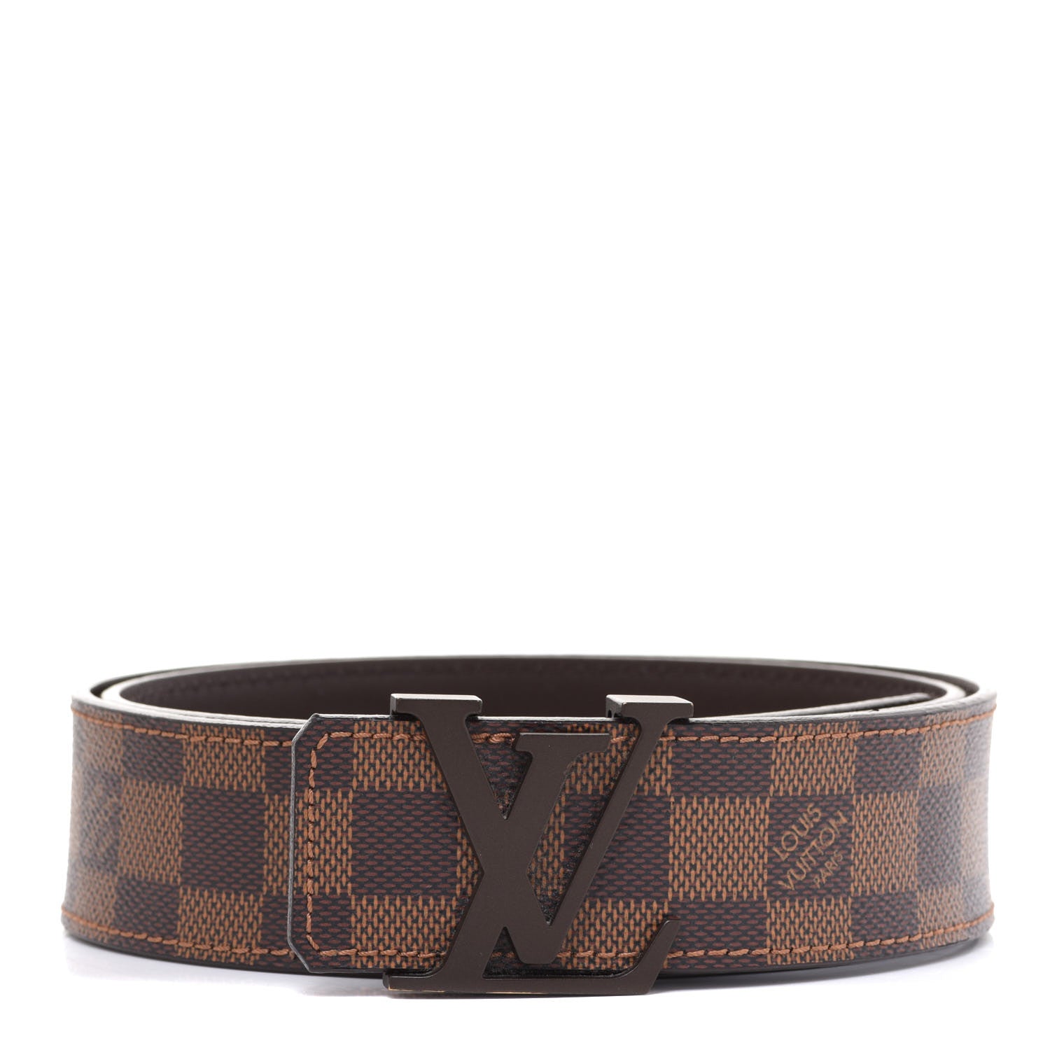 Louis Vuitton Damier Ebene 40mm LV Initiales Belt 85 34 1 of 7