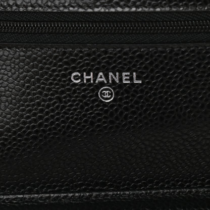 Chanel Caviar Quilted Wallet On Chain WOC Black 6 of 10