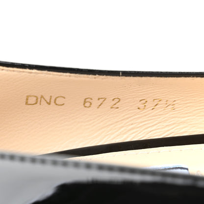 Prada Spazzolato Bow Pumps 37.5 Black 8 of 10