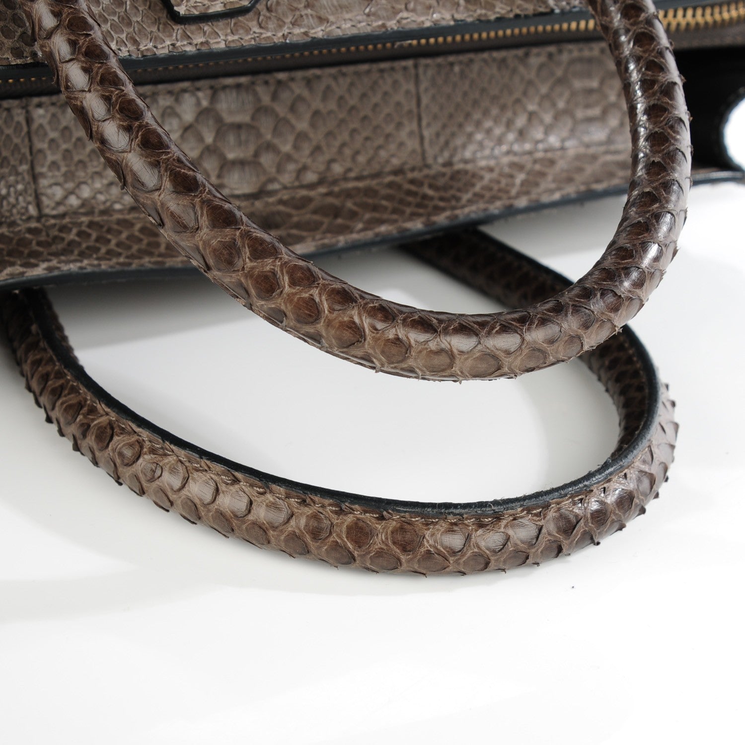 Celine Python Mini Luggage Grey 5 of 9