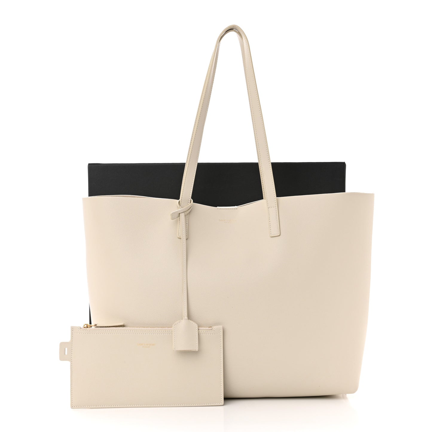 Calfskin Large Shopping Tote Porcellana