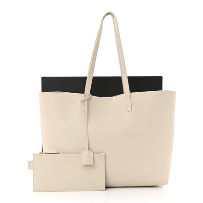 Saint Laurent Calfskin Large Shopping Tote Porcellana 12 of 12