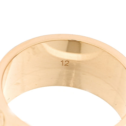 Gucci 18K Yellow Gold 9mm Icon Band Ring 46 3.75 6 of 6