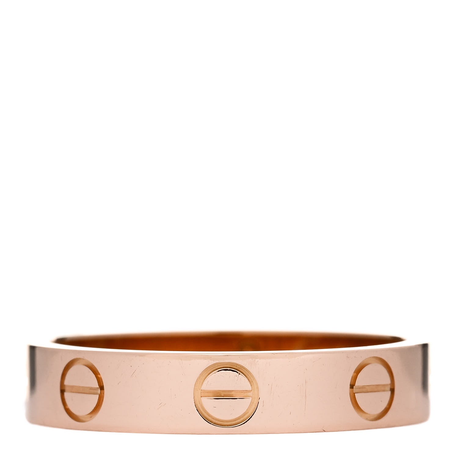 Cartier 18K Pink Gold 3.5mm LOVE Wedding Band Ring 51 5.75 1 of 4