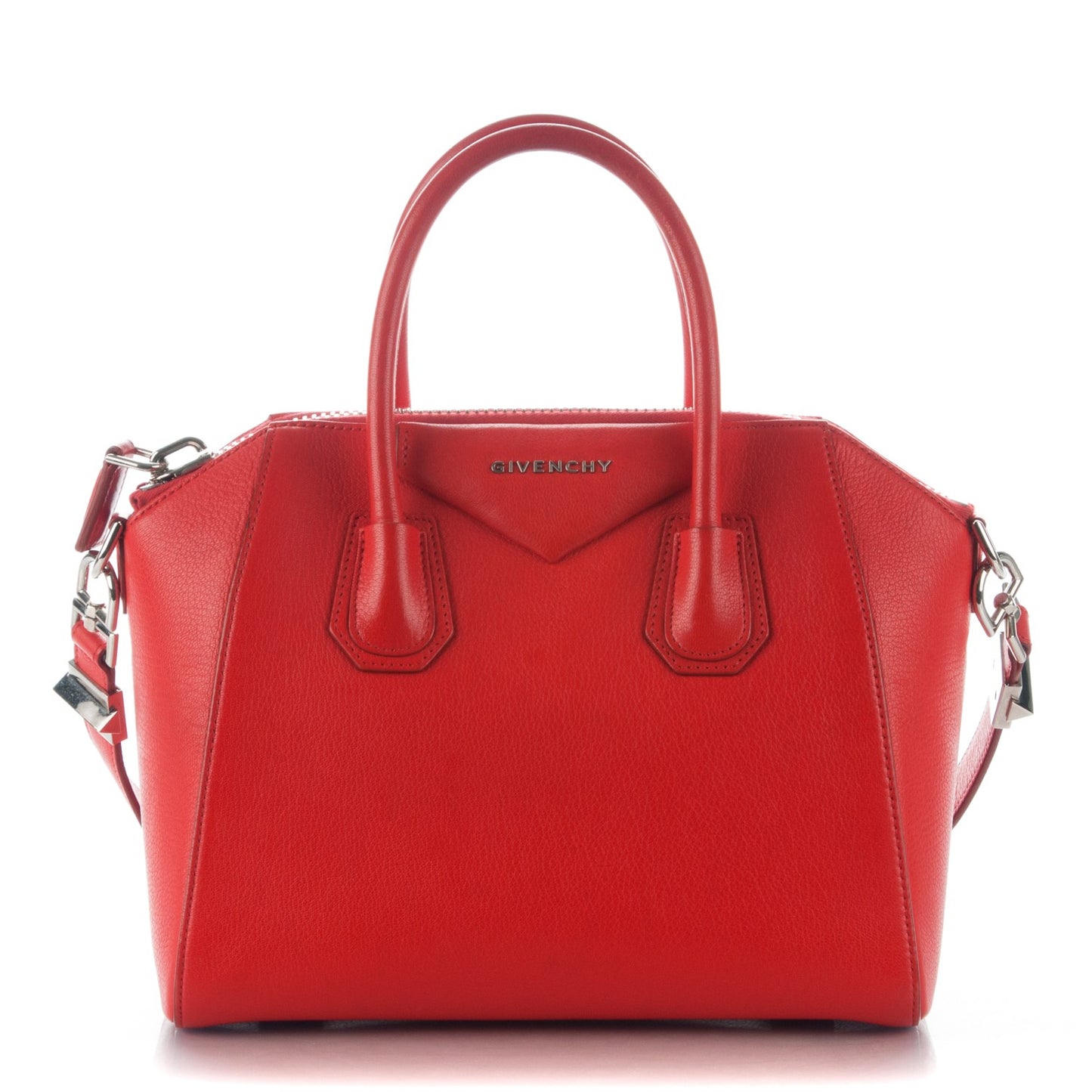 Sugar Goatskin Small Antigona Red