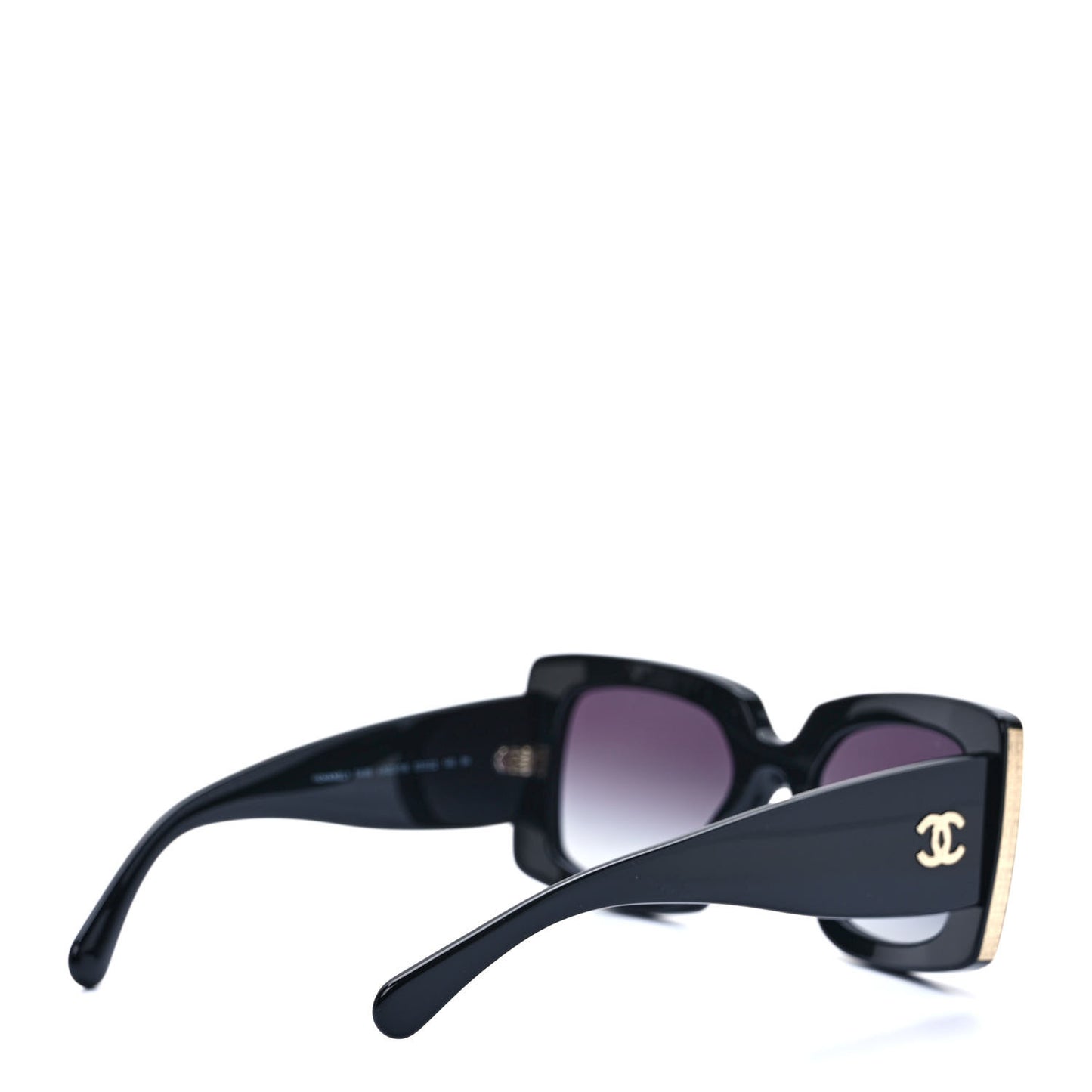 Acetate Rectangle Sunglasses 5435 Black