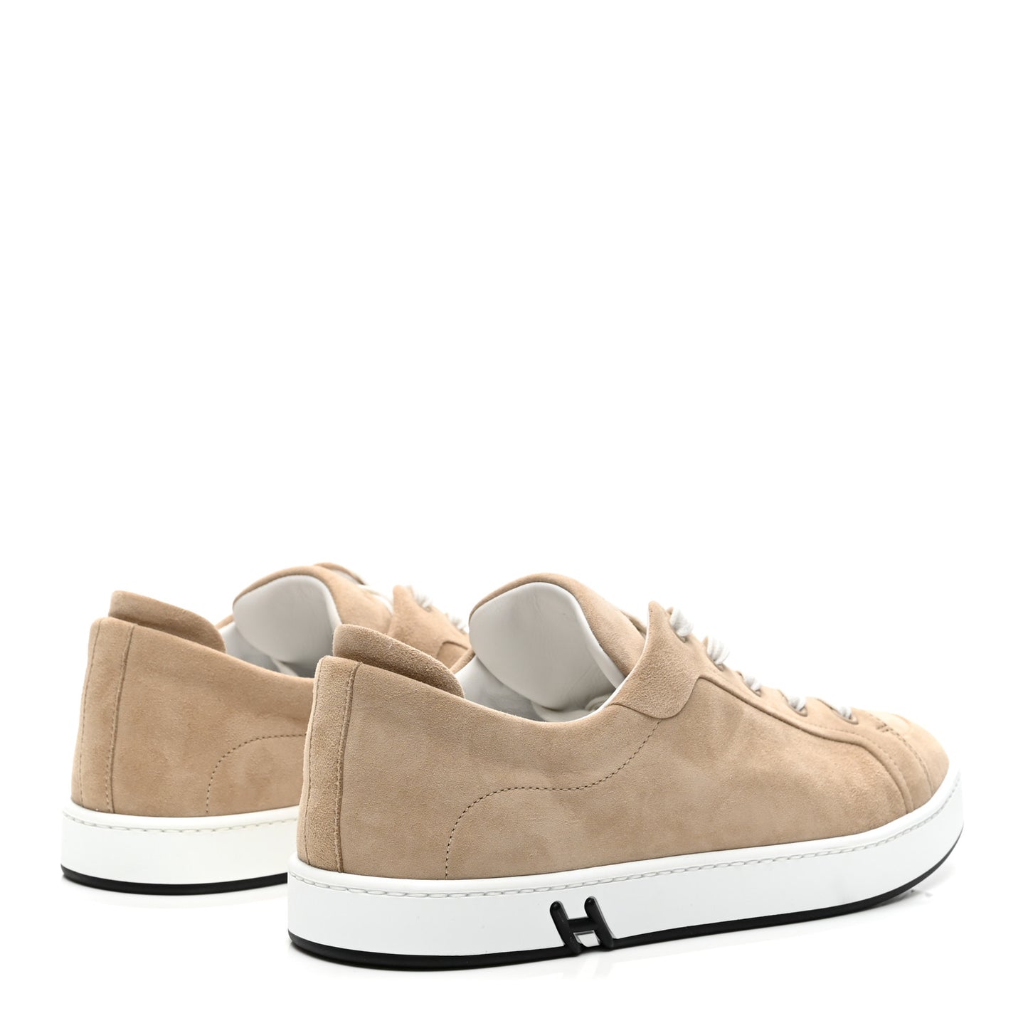 Suede Goatskin Womens Kid Sneakers 38 Beige Camel
