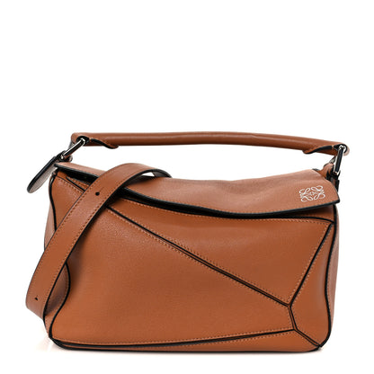 Loewe Calfskin Small Puzzle Bag Tan 1 of 11