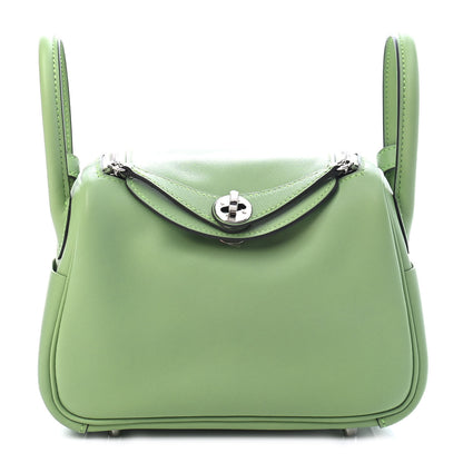 Hermes Swift Mini Lindy 20 Vert Criquet 1 of 9