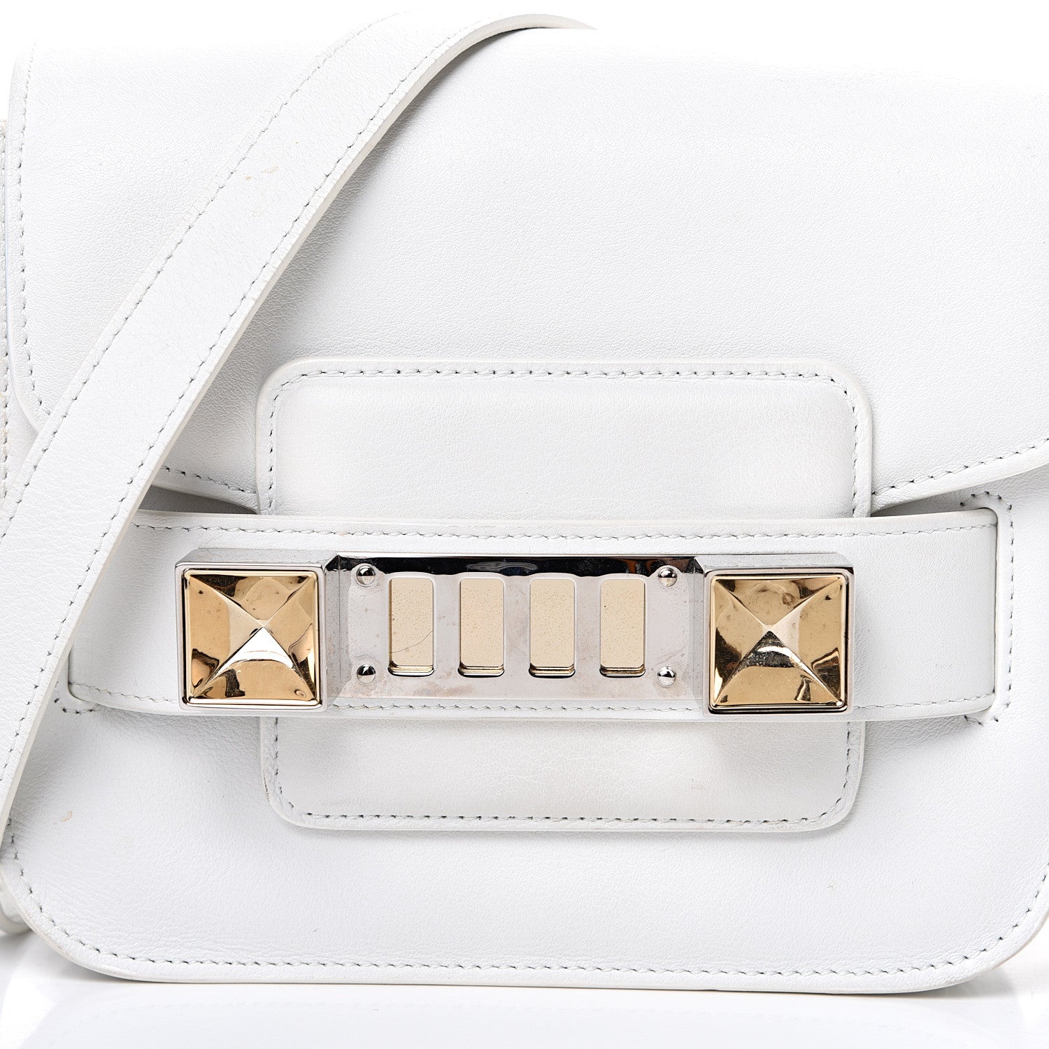 Proenza Schouler Calfskin Tiny PS11 Classic Shoulder Bag White 8 of 17