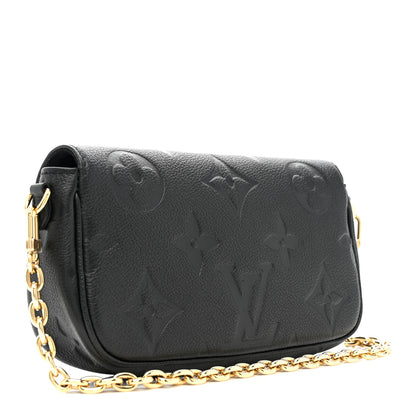 Louis Vuitton Empreinte Monogram Giant Ivy Wallet On Chain Black 3 of 9