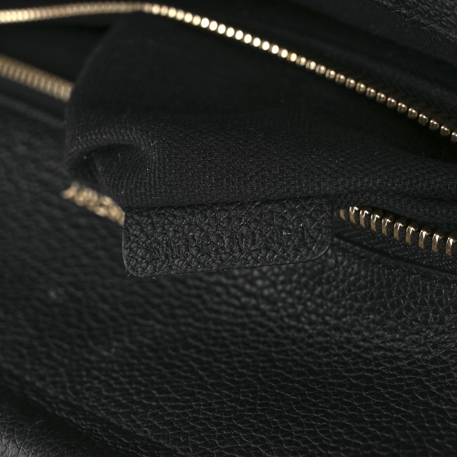 Burberry Grainy Calfskin Medium Title Bag Black 8 of 10