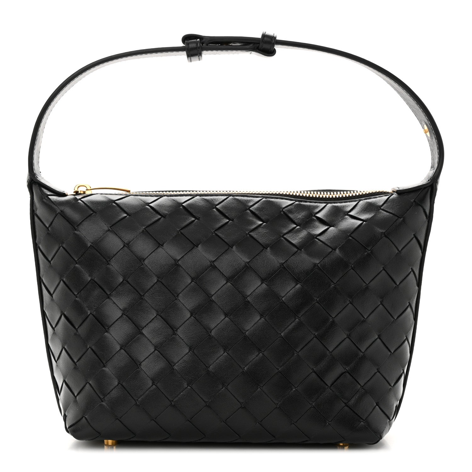 Bottega Veneta Calfskin Nappa Intrecciato Mini Wallace Black 1 of 10