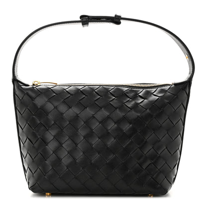 Bottega Veneta Calfskin Nappa Intrecciato Mini Wallace Black 1 of 10