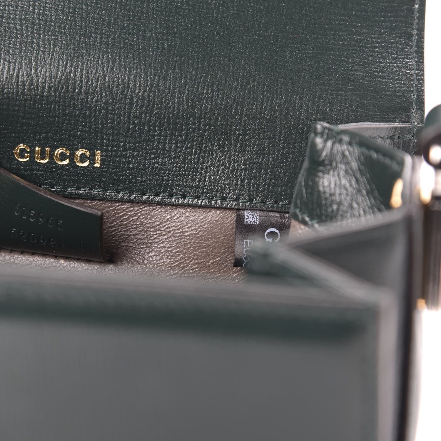 Gucci Azalea Calfskin Mini Sylvie 1969 Flap Messenger Bag Green 8 of 10