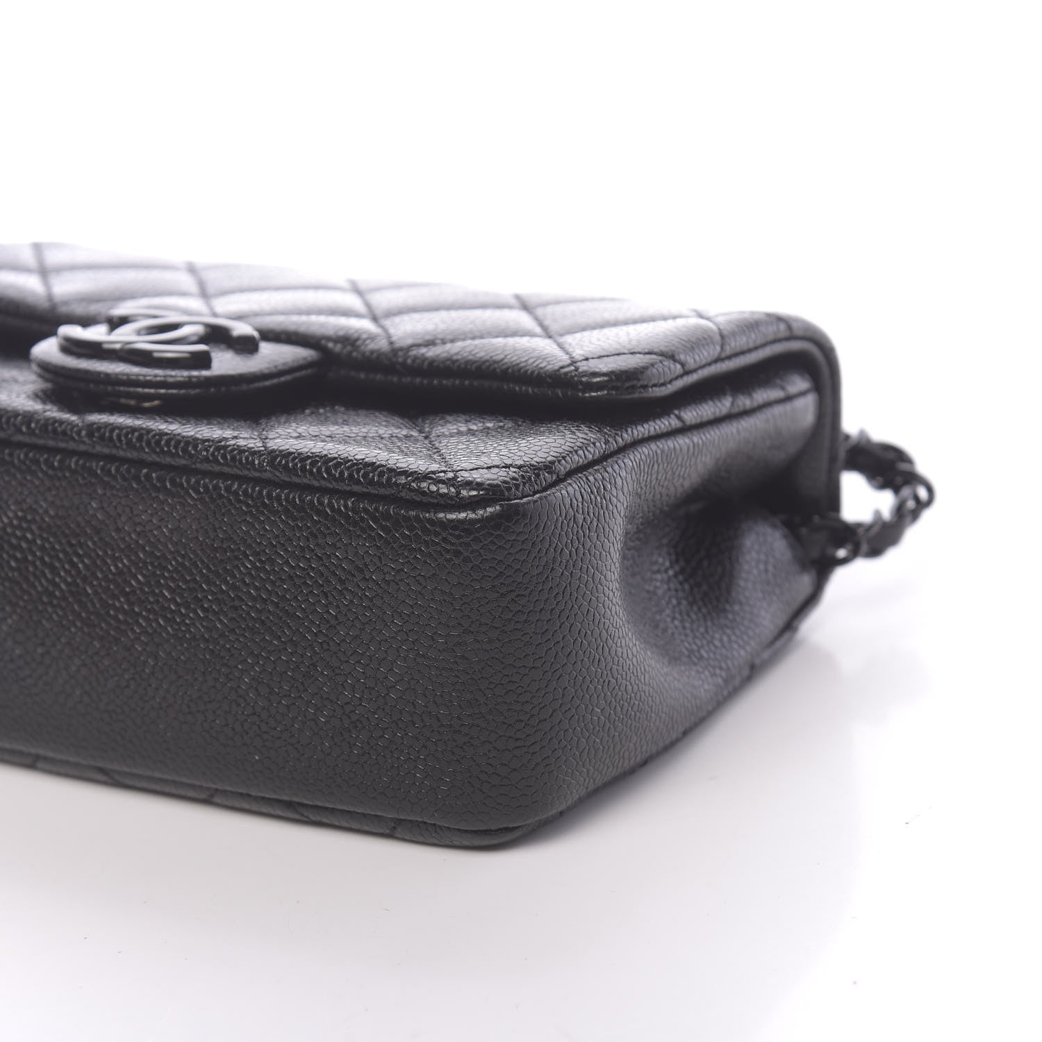 Chanel Caviar Quilted Incognito Mini Square Flap Black 9 of 11