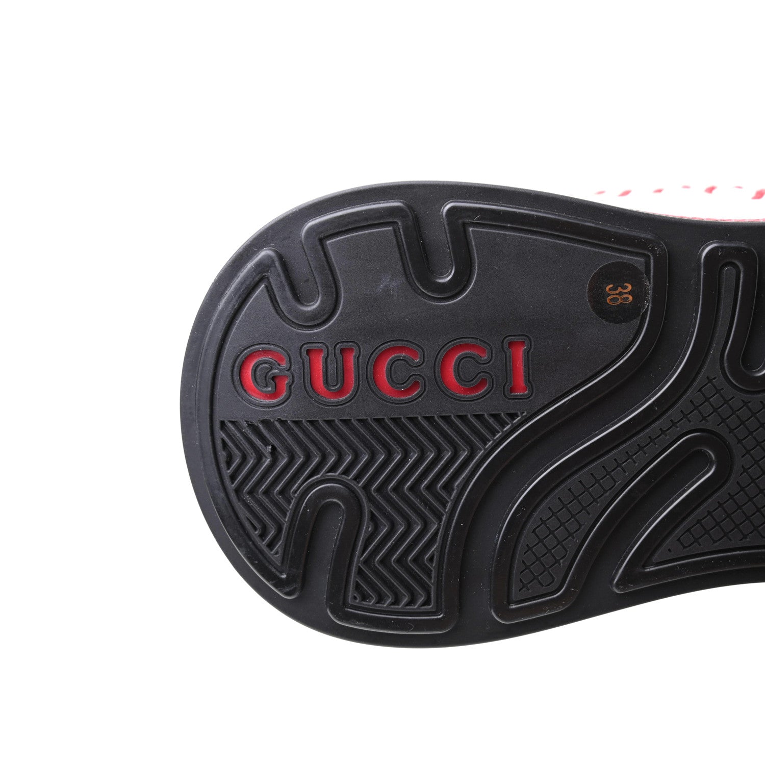 Gucci Metallic Calfskin Glitter Mesh Womens Ultrapace Sneakers 38 Silver Light Grey Mystic White 6 of 9
