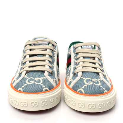 Gucci Cotton GG Monogram Web Womens 1977 Tennis Sneakers 39.5 Philod Ivory Mystic White 2 of 8