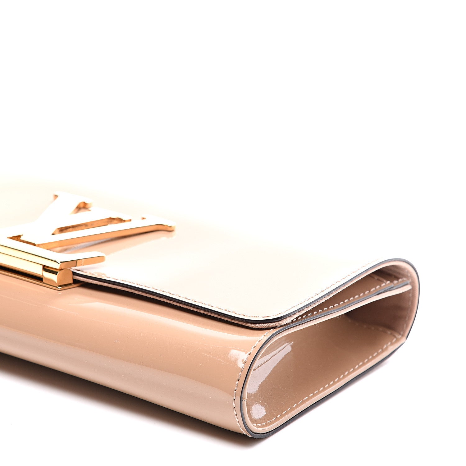 Louis Vuitton Patent Louise Clutch Nude 8 of 9