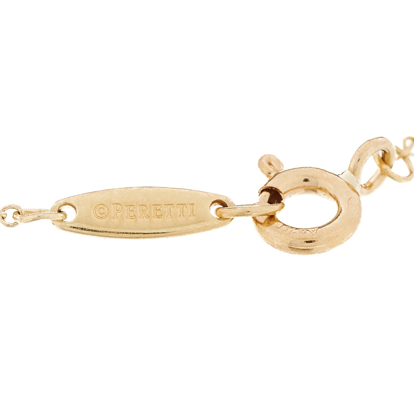 18K Yellow Gold Diamond .30ctw Elsa Peretti Diamonds by the Yard Station Bracelet