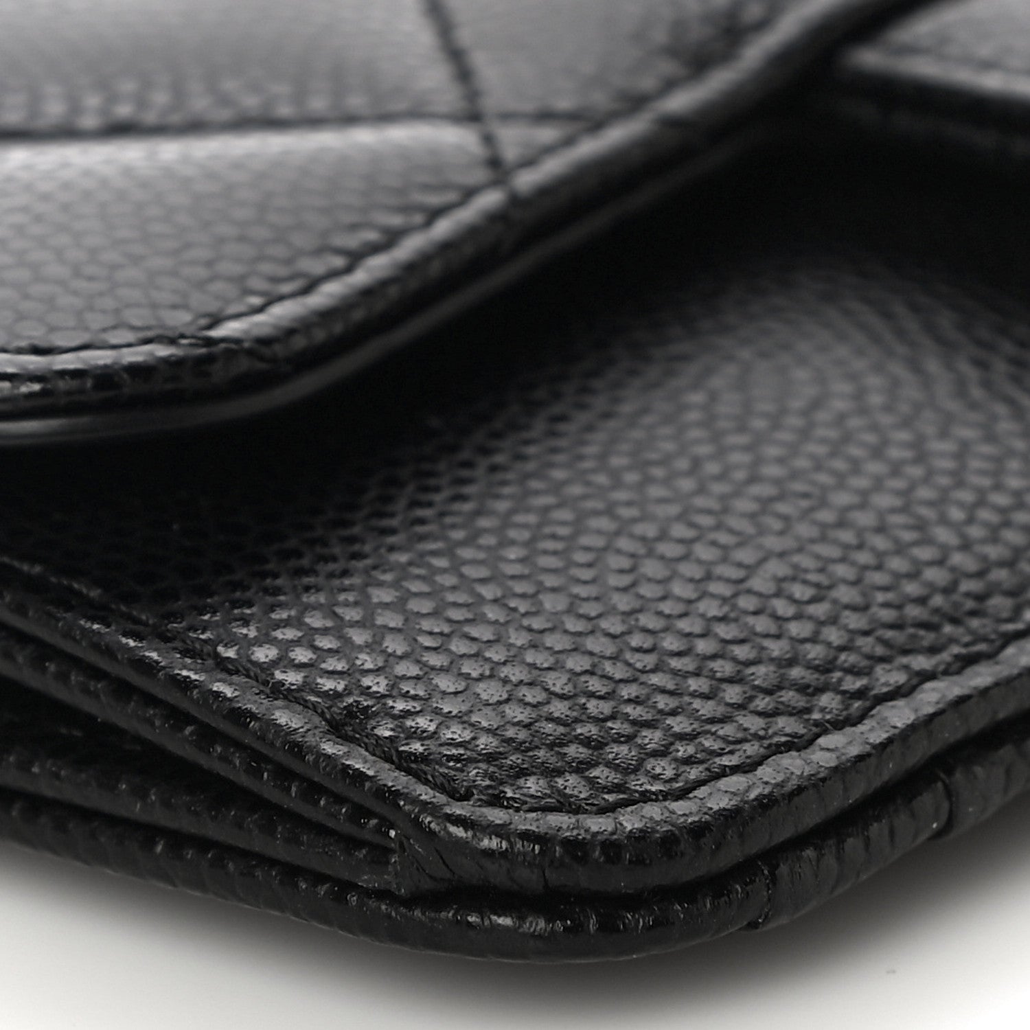 Chanel Caviar Quilted Flap Zip Card Holder Black 8 of 10