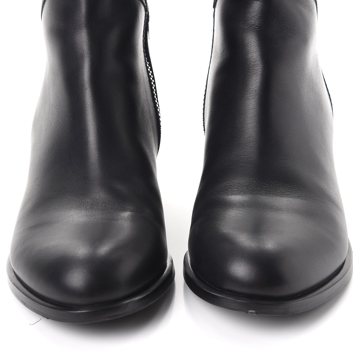Valentino Garavani Calfskin Bow Lace Up Back Knee High Tall Boots 38.5 Black 11 of 24