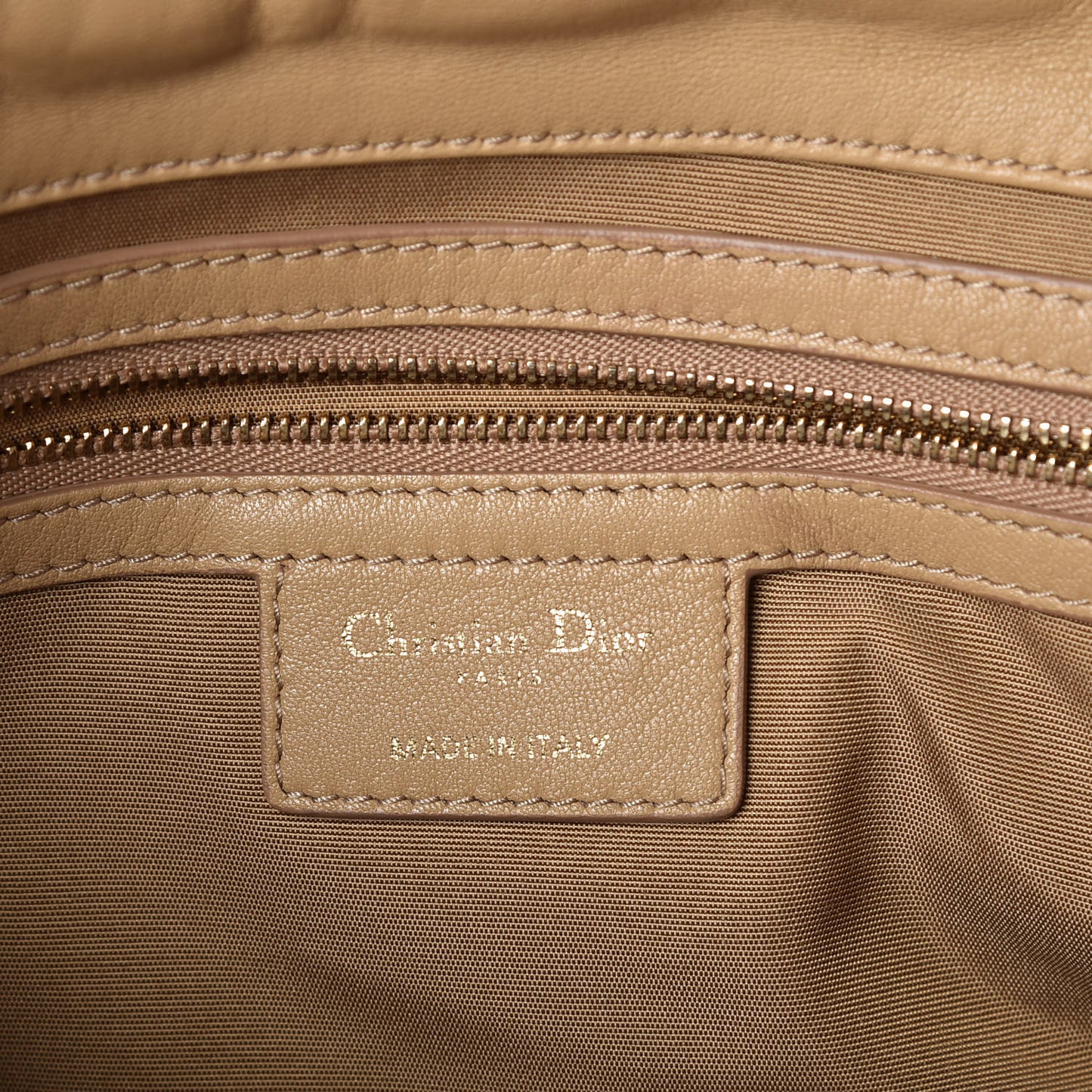 Lambskin Cannage New Lock Flap Beige