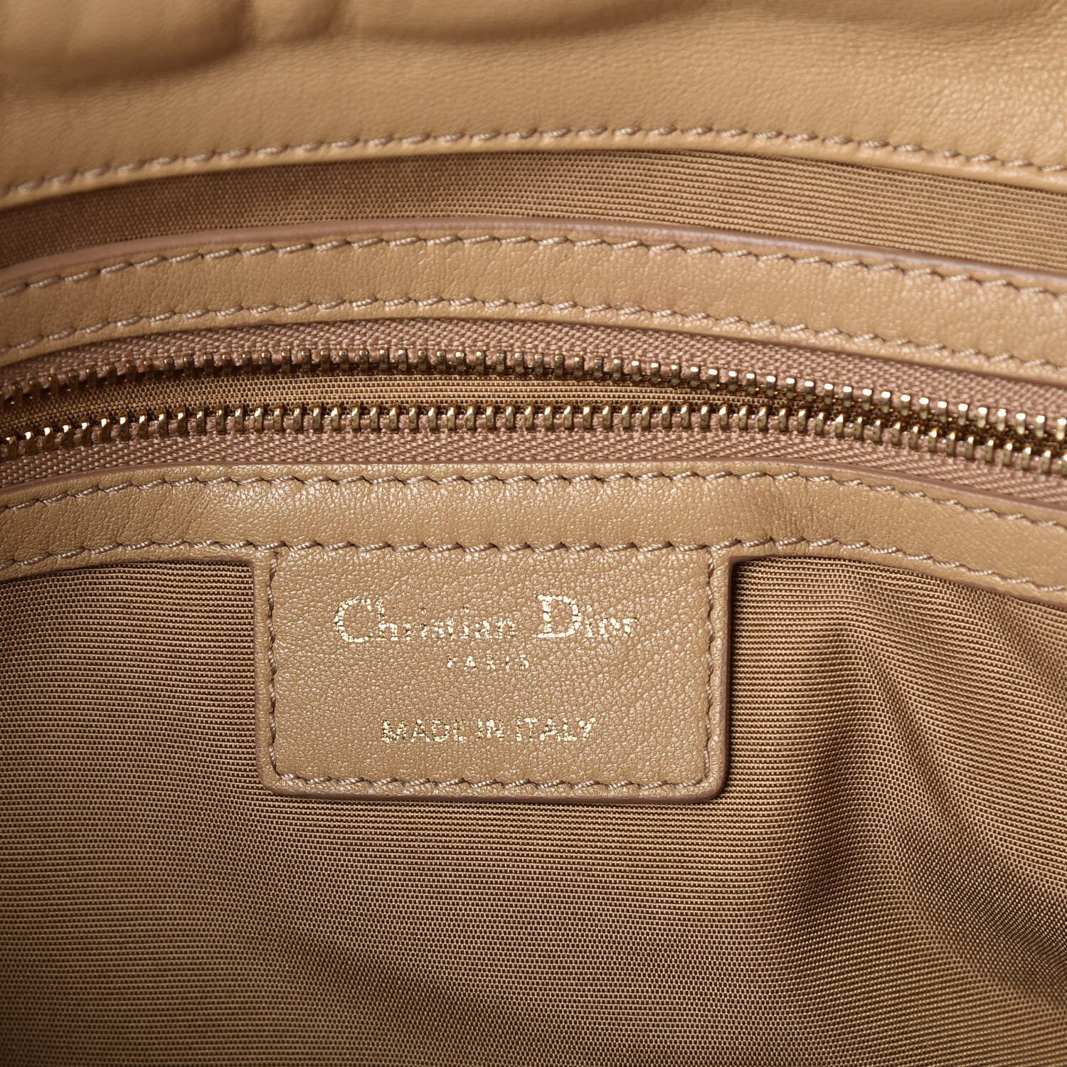 Christian Dior Lambskin Cannage New Lock Flap Beige 8 of 10