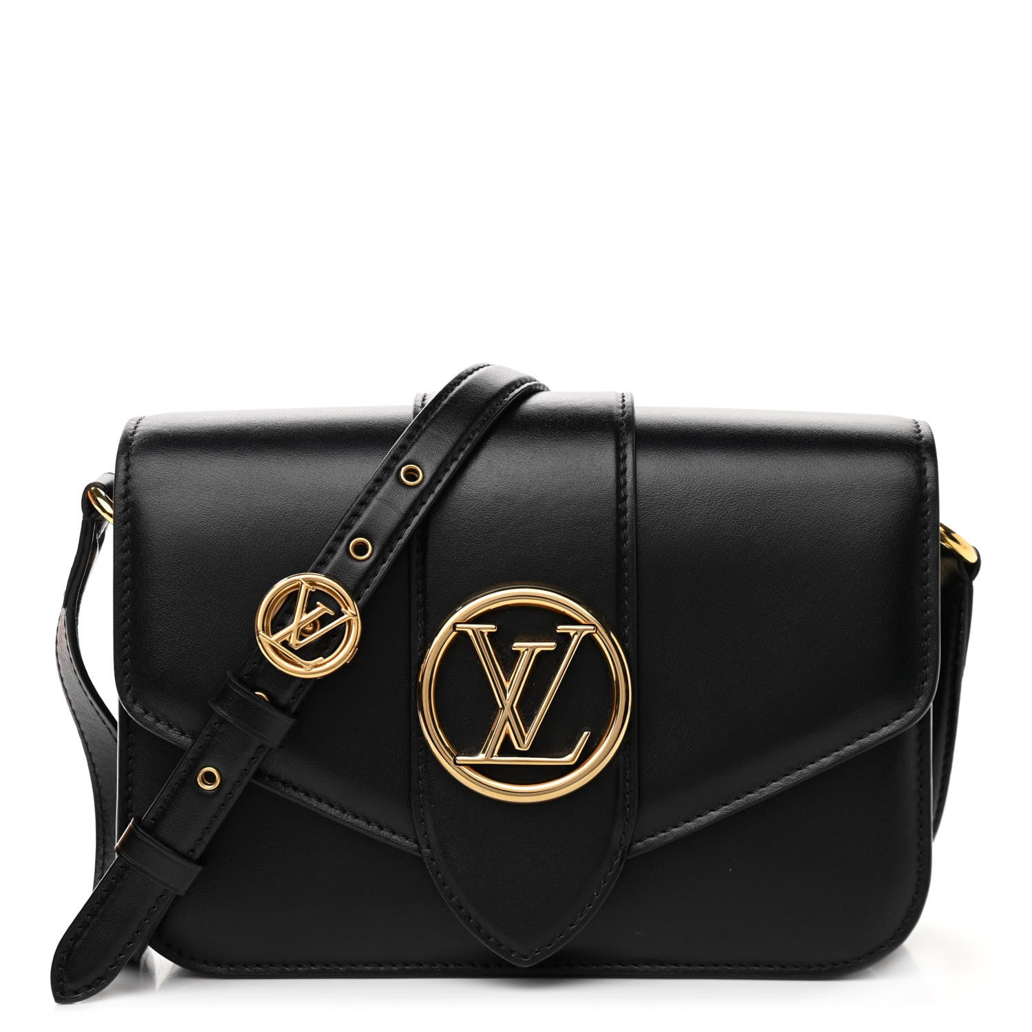 Louis Vuitton Smooth Calfskin LV Pont 9 Black 1 of 10