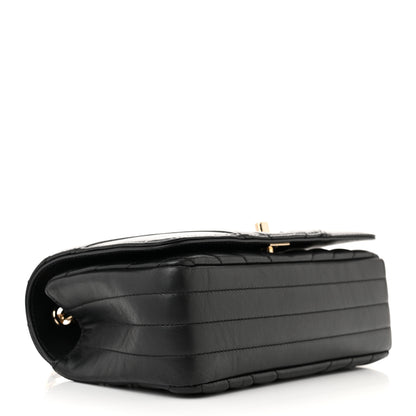 Chanel Calfskin Chevron Quilted Mini Statement Flap Black 4 of 11