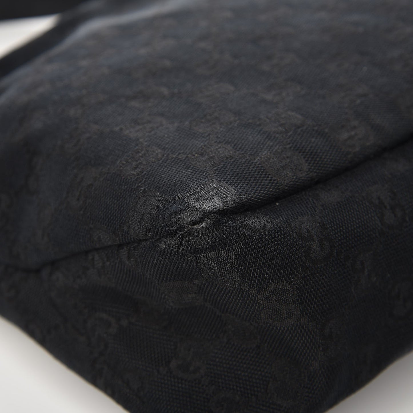 Monogram Large Horsebit Chain Hobo Black