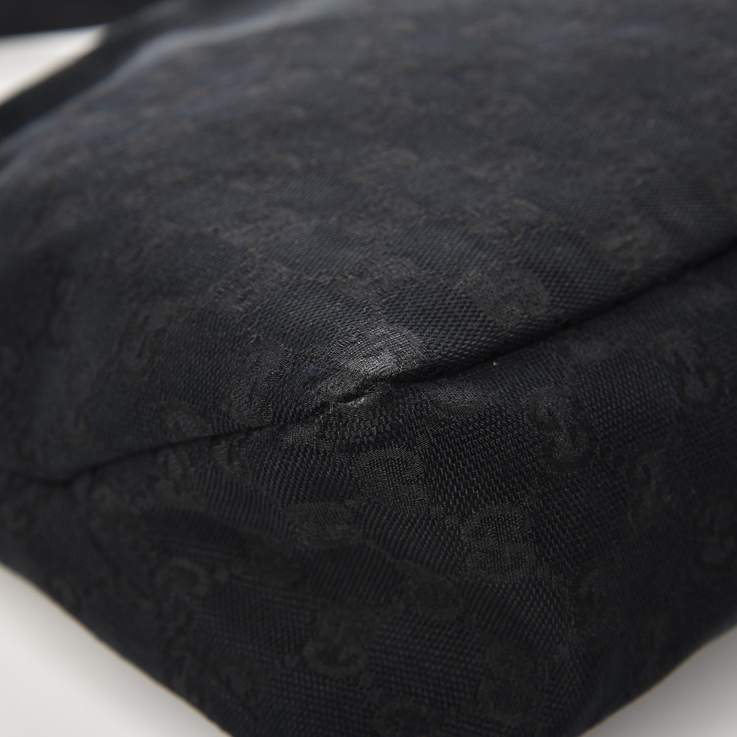 Gucci Monogram Large Horsebit Chain Hobo Black 11 of 13