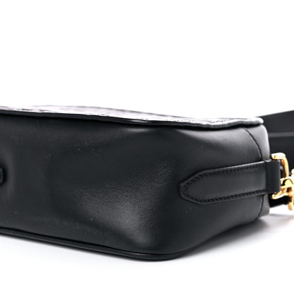 Fendi Vitello Century F is Fendi Bi-Color FF 1974 Embossed Camera Case Maya Black 10 of 12