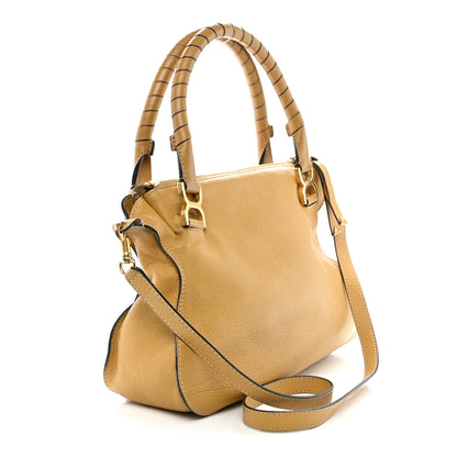 Chloe Calfskin Medium Marcie Satchel Sand Shell 3 of 11
