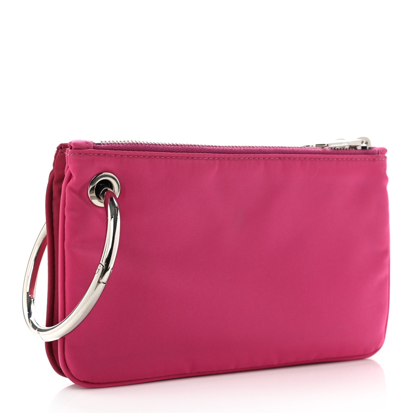 Tessuto Nylon 2 In 1 Clutch Fuchsia Red