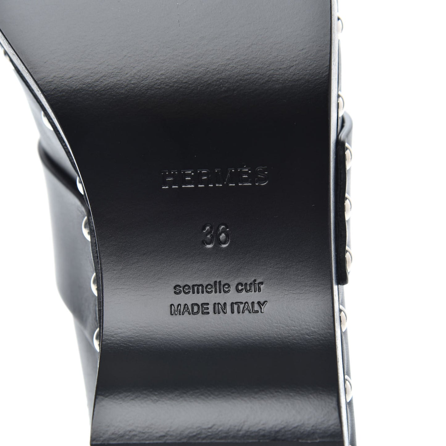 Calfskin Calya Mules 36 Black