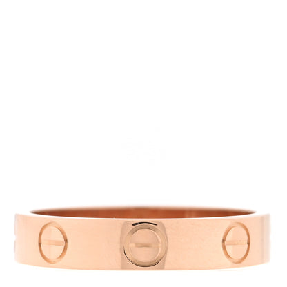 Cartier 18K Pink Gold 3.5mm LOVE Wedding Band Ring 50 5.25 3 of 4