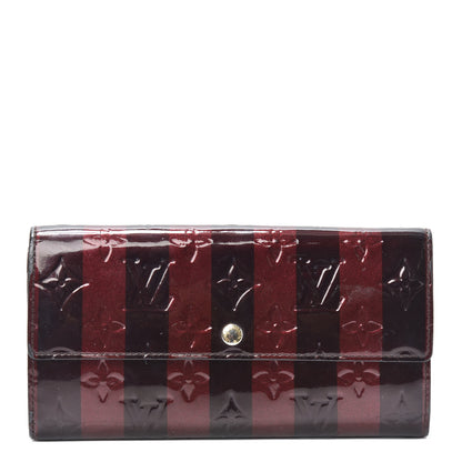 Louis Vuitton Vernis Rayures Sarah Wallet Amarante 1 of 6