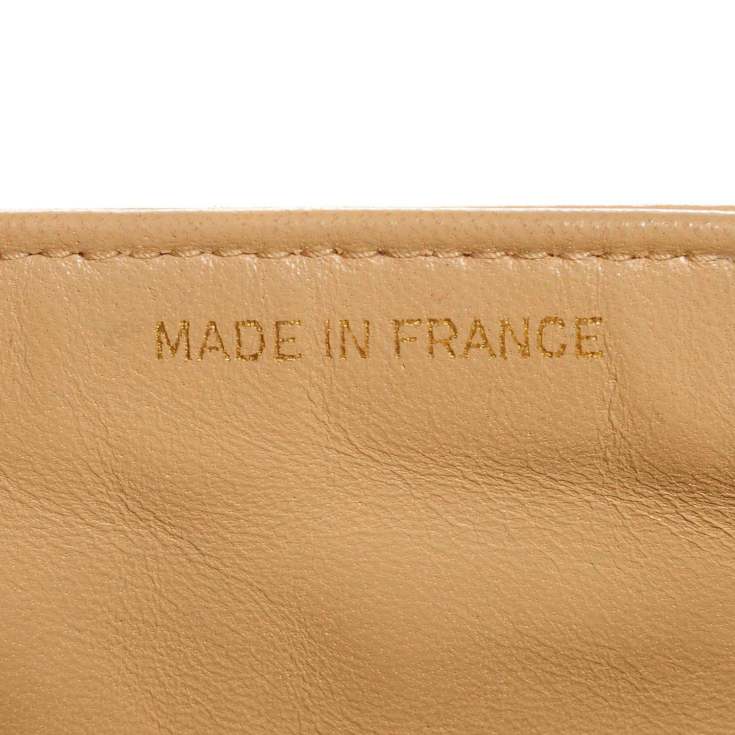Chanel Lambskin Quilted Medium Single Flap Beige 10 of 10