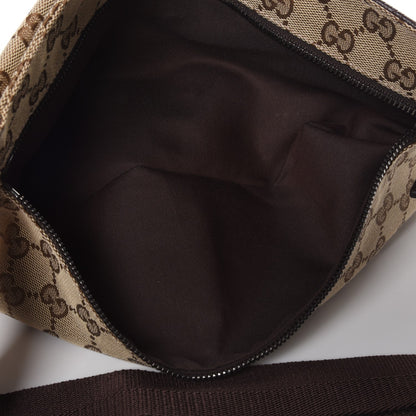 Gucci GG Monogram Double Pocket Belt Bag Dark Brown 5 of 7