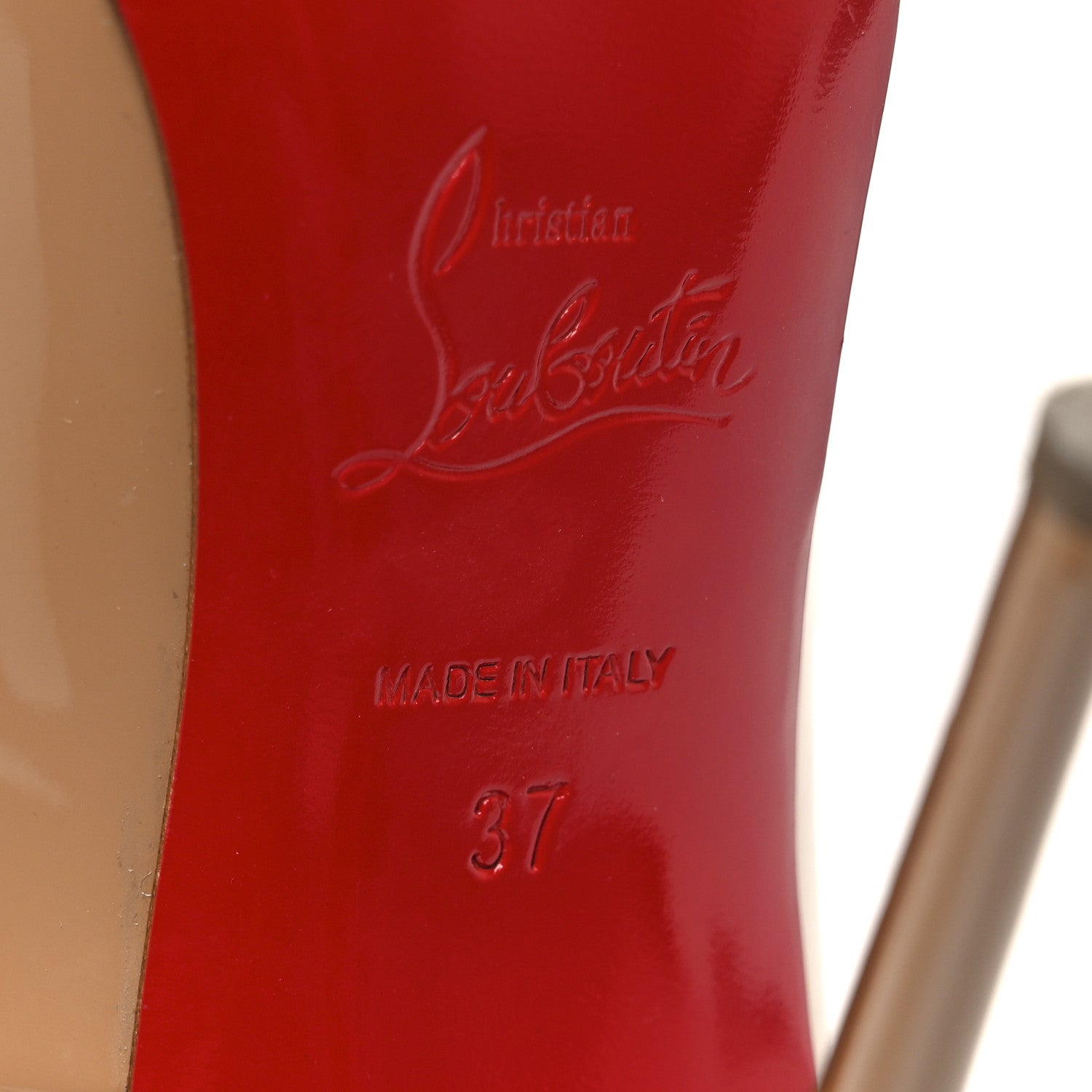 Christian Louboutin Patent So Kate 120 Pumps 37 Nude 8 of 11