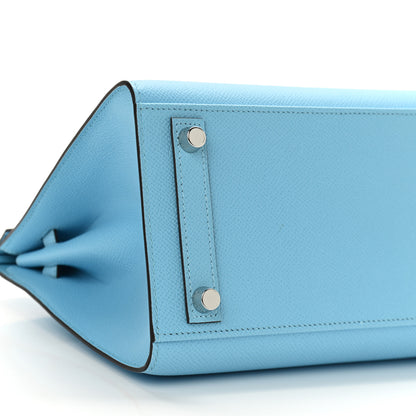Hermes Epsom Birkin Sellier 25 Celeste 9 of 10