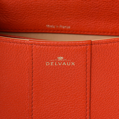 Delvaux Grained Calfskin Mini Brillant Satchel Red 8 of 13