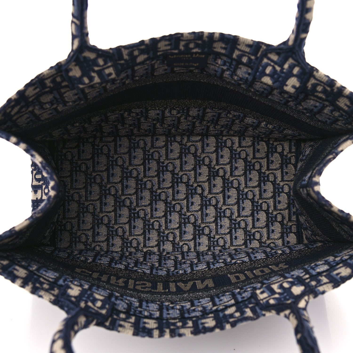 Christian Dior Oblique Medium Book Tote Blue Multicolor 5 of 15