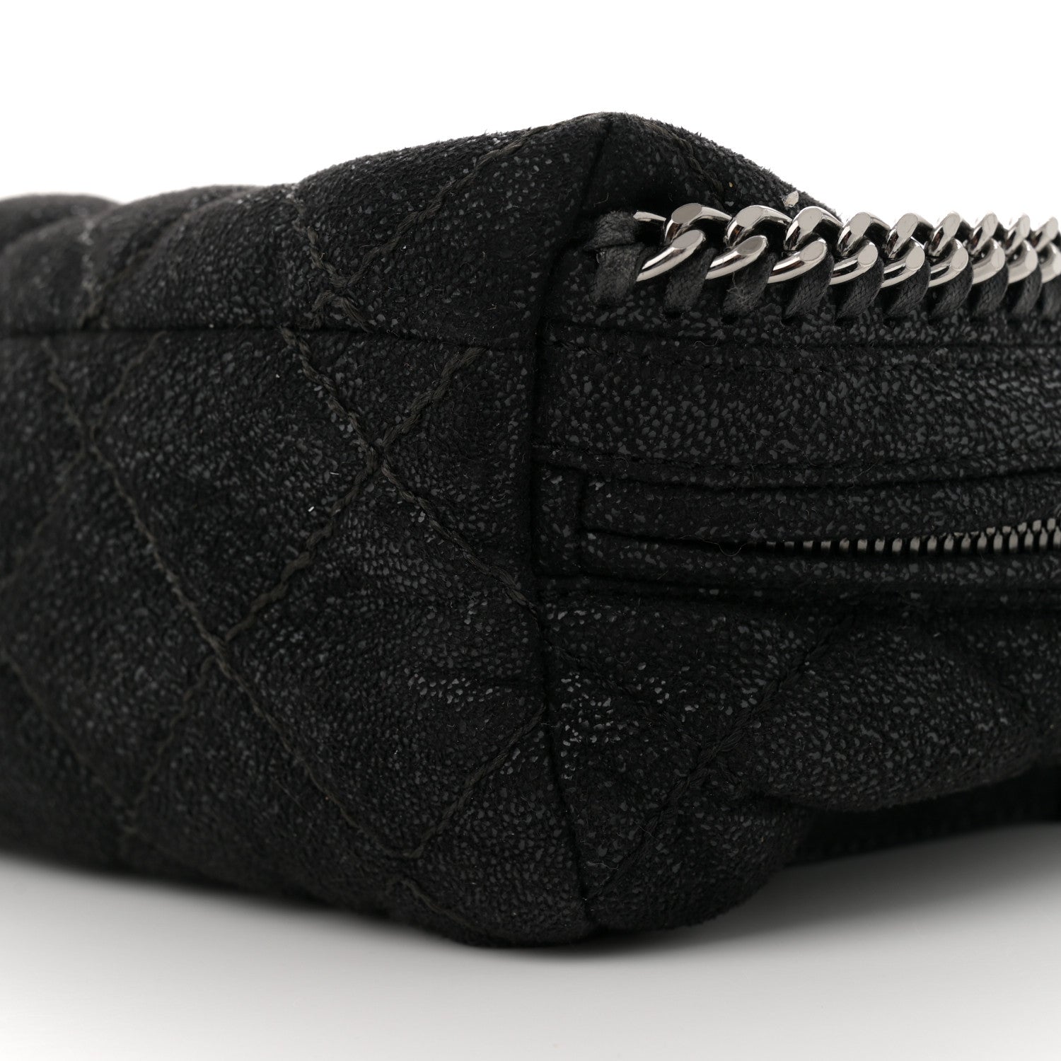 Stella McCartney Shaggy Deer Quilted Mini Falabella Backpack Black 9 of 9