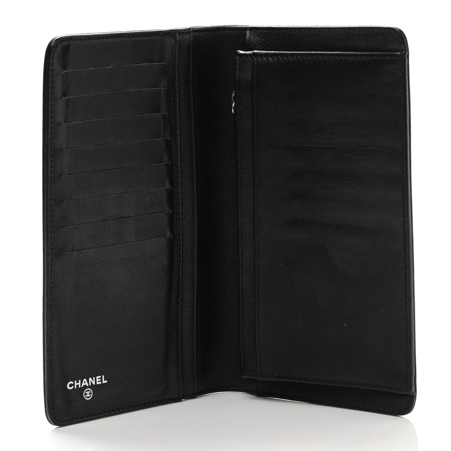 Chanel Caviar Sevruga Yen Wallet Black 5 of 8
