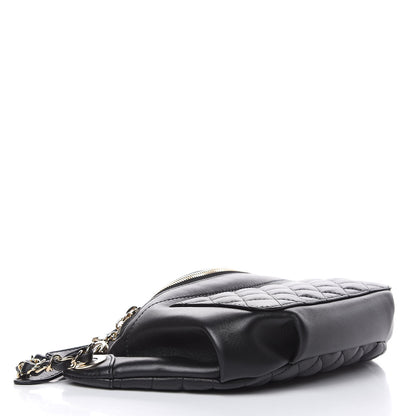 Chanel Lambskin Quilted Waist Bag Fanny Pack Black 4 of 10